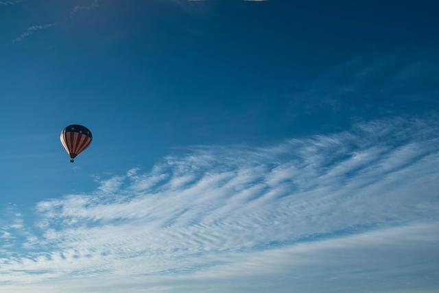 Balloons near ground