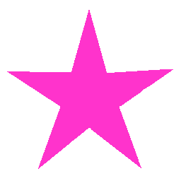 A pink star